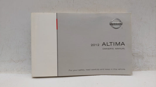 2012 Nissan Altima Owners Manual Book Guide OEM Used Auto Parts - Oemusedautoparts1.com