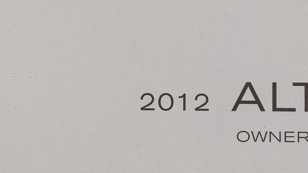 2012 Nissan Altima Owners Manual Book Guide OEM Used Auto Parts - Oemusedautoparts1.com