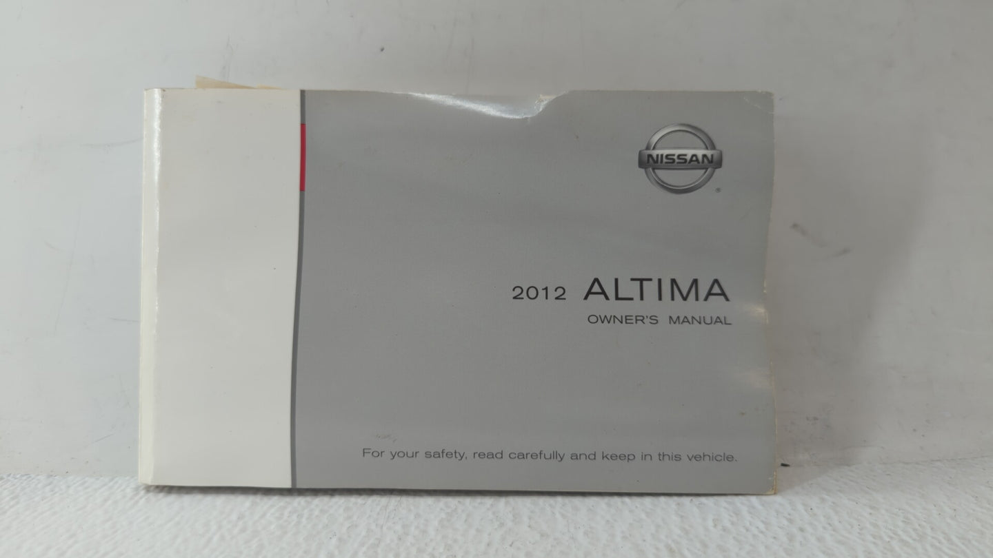 2012 Nissan Altima Owners Manual Book Guide OEM Used Auto Parts - Oemusedautoparts1.com