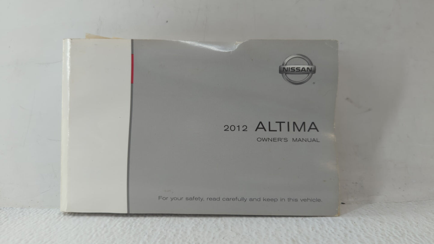 2012 Nissan Altima Owners Manual Book Guide OEM Used Auto Parts - Oemusedautoparts1.com