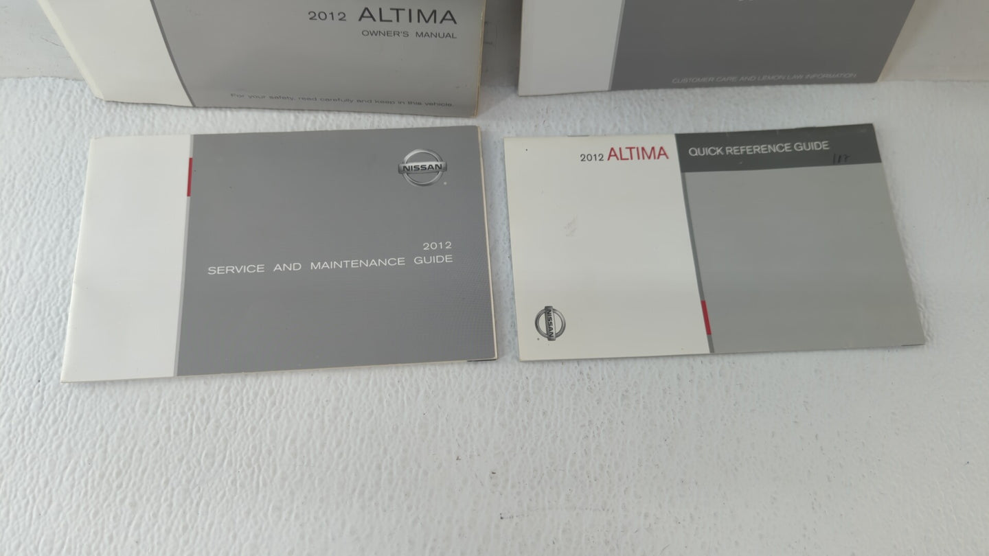 2012 Nissan Altima Owners Manual Book Guide OEM Used Auto Parts - Oemusedautoparts1.com