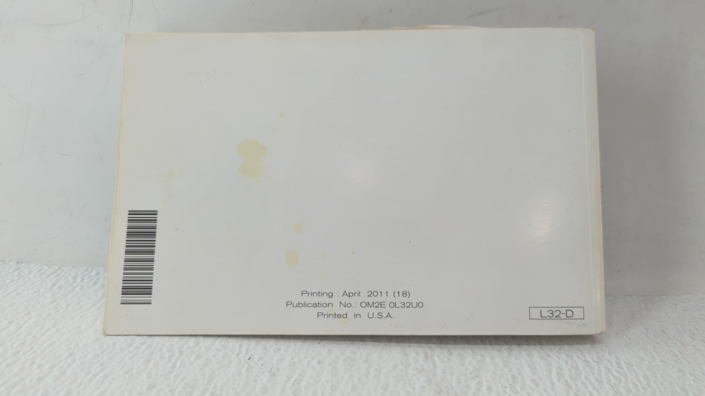 2012 Nissan Altima Owners Manual Book Guide OEM Used Auto Parts - Oemusedautoparts1.com