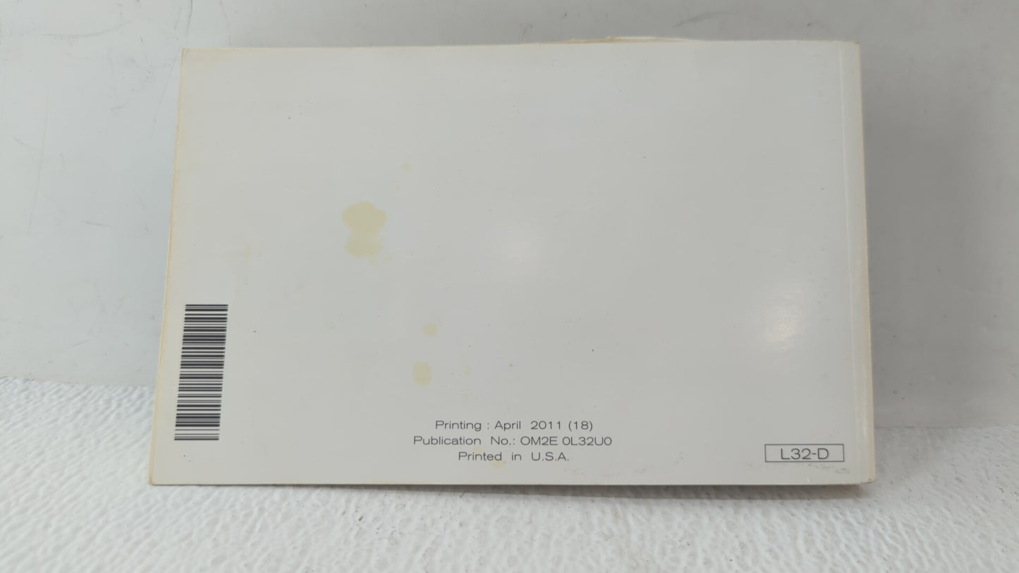 2012 Nissan Altima Owners Manual Book Guide OEM Used Auto Parts - Oemusedautoparts1.com