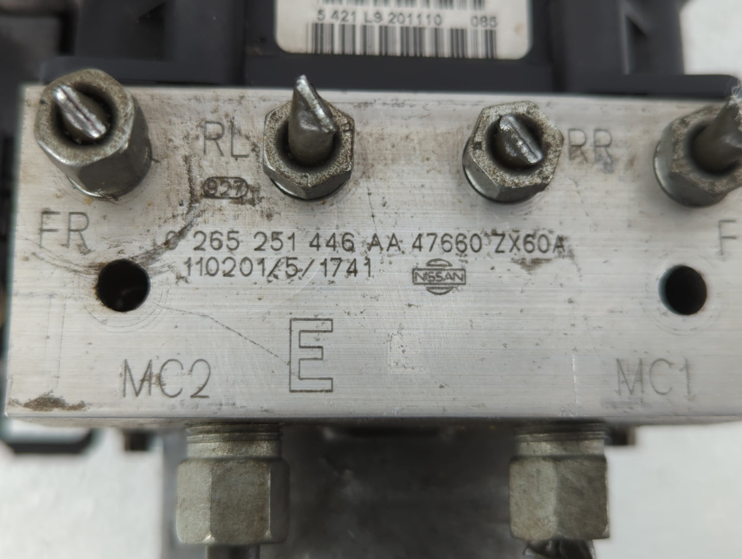 2011-2012 Nissan Altima ABS Pump Control Module Replacement P/N:265 251 446 AB 47660 ZX65A, 47660 JA30A Fits Fits 2011 2012 