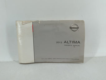 compare product 2012 Nissan Altima Owners Manual Book Guide OEM Used Auto Parts