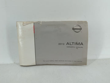 2012 Nissan Altima Owners Manual Book Guide OEM Used Auto Parts - Oemusedautoparts1.com