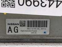 2011-2013 Nissan Altima PCM Engine Control Computer ECU ECM PCU OEM P/N:MEC114-100 B1 MEC112-130 B1 Fits Fits 2011 2012 2013