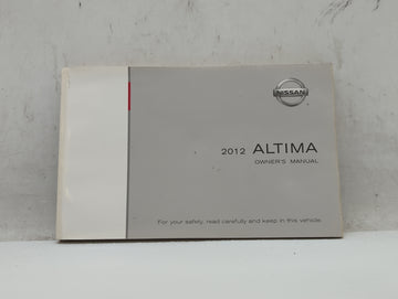2012 Nissan Altima Owners Manual Book Guide OEM Used Auto Parts - Oemusedautoparts1.com