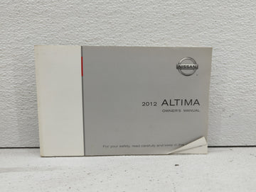 2012 Nissan Altima Owners Manual Book Guide OEM Used Auto Parts - Oemusedautoparts1.com
