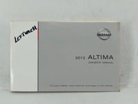 2012 Nissan Altima Owners Manual Book Guide OEM Used Auto Parts - Oemusedautoparts1.com