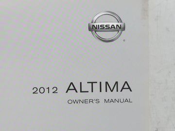 2012 Nissan Altima Owners Manual Book Guide OEM Used Auto Parts