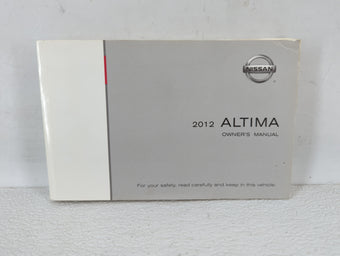 compare product 2012 Nissan Altima Owners Manual Book Guide OEM Used Auto Parts
