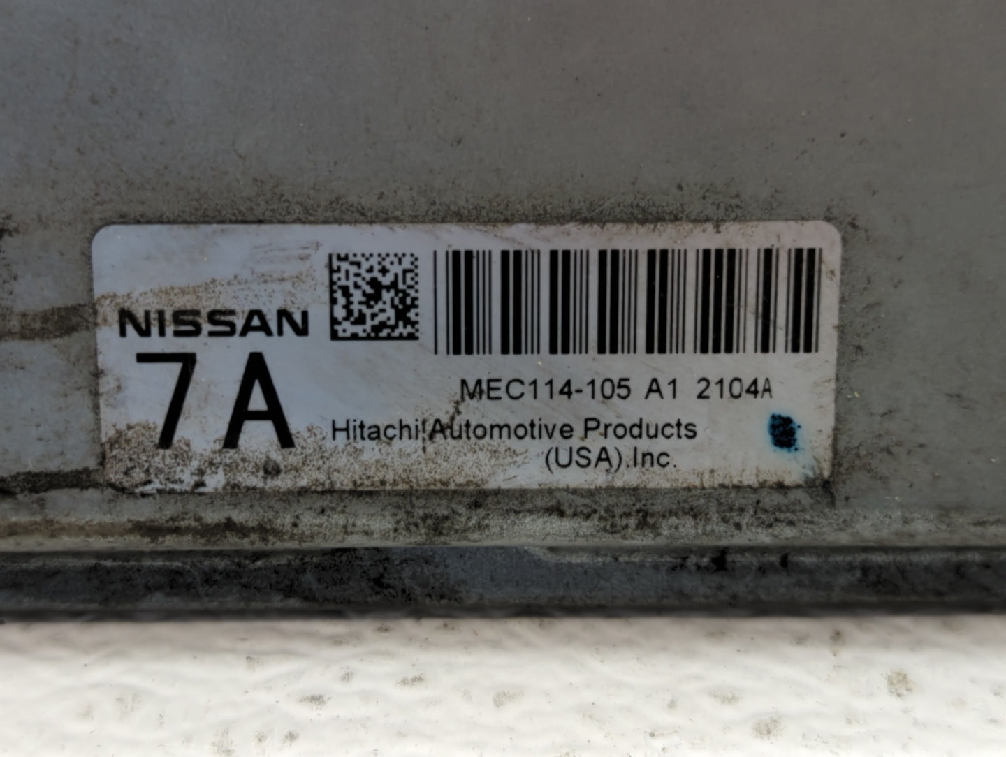 2011-2013 Nissan Altima PCM Engine Control Computer ECU ECM PCU OEM P/N:MEC114-105 A1 Fits Fits 2011 2012 2013 OEM Used Auto