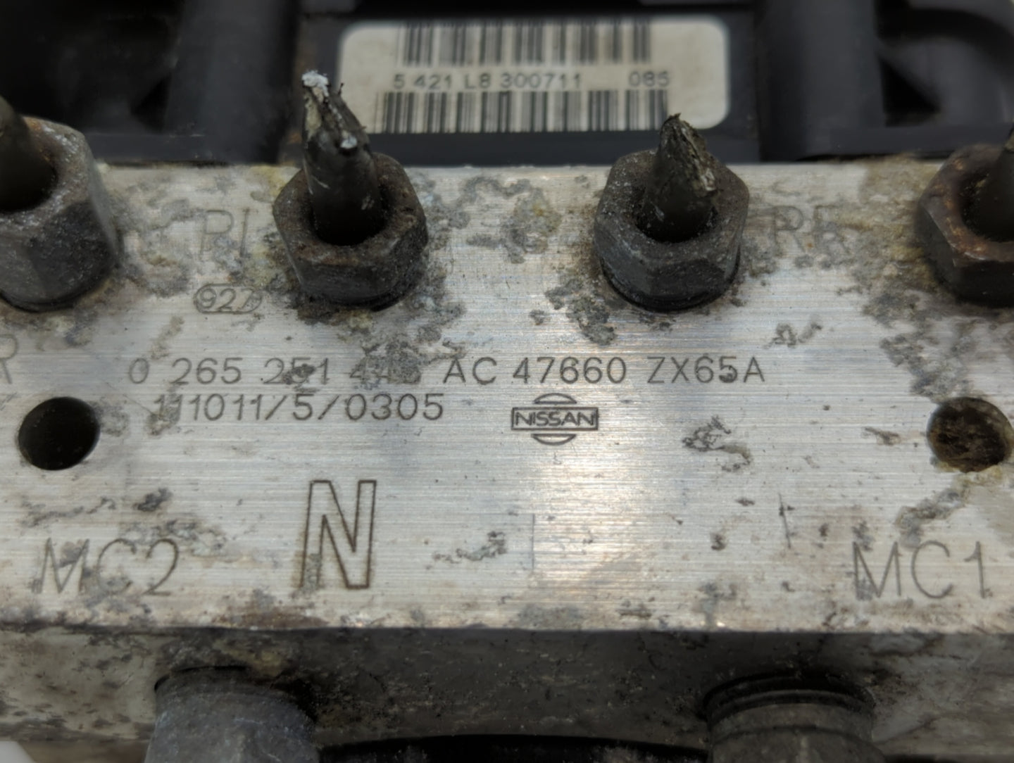 2011-2012 Nissan Altima ABS Pump Control Module Replacement P/N:47660 ZX65A Fits Fits 2011 2012 OEM Used Auto Parts - Oemuse