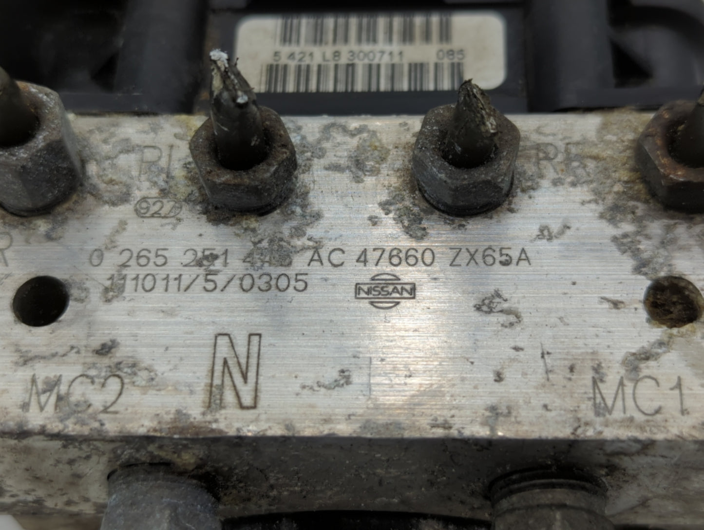2011-2012 Nissan Altima ABS Pump Control Module Replacement P/N:47660 ZX65A Fits Fits 2011 2012 OEM Used Auto Parts - Oemuse