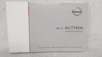 2012 Nissan Altima Owners Manual Book Guide OEM Used Auto Parts - Oemusedautoparts1.com
