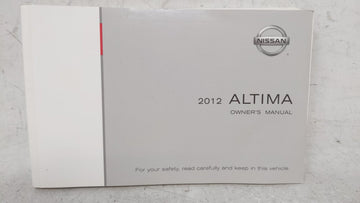 2012 Nissan Altima Owners Manual Book Guide OEM Used Auto Parts - Oemusedautoparts1.com