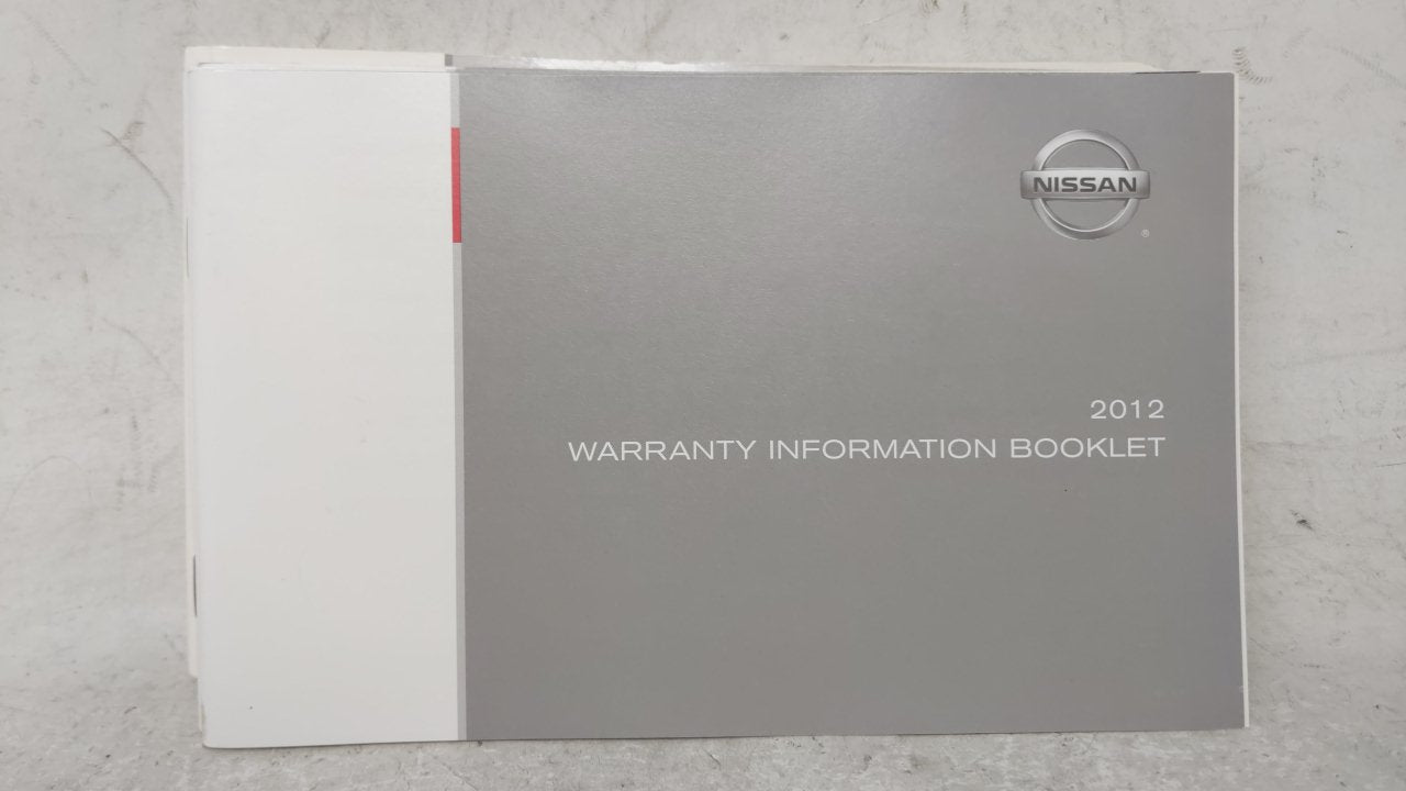 2012 Nissan Altima Owners Manual Book Guide OEM Used Auto Parts - Oemusedautoparts1.com