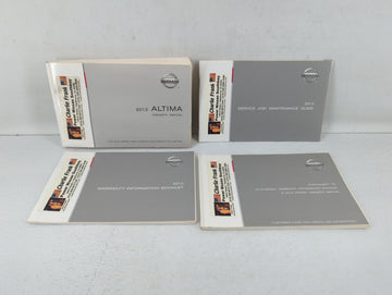 2012 Nissan Altima Owners Manual Book Guide OEM Used Auto Parts - Oemusedautoparts1.com