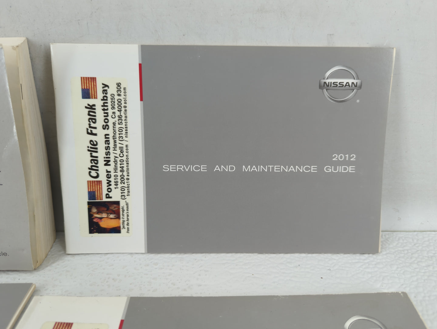 2012 Nissan Altima Owners Manual Book Guide OEM Used Auto Parts - Oemusedautoparts1.com