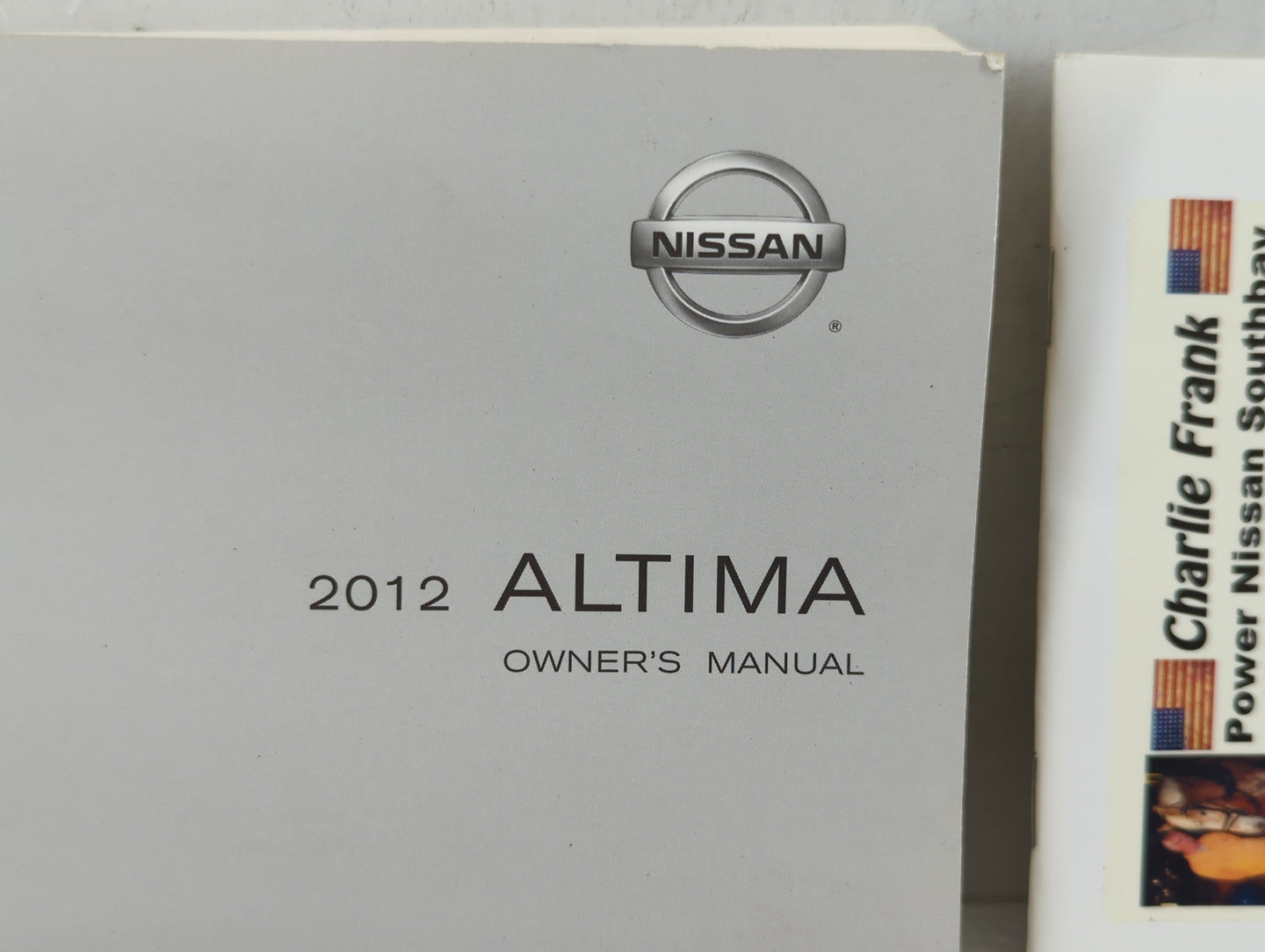 2012 Nissan Altima Owners Manual Book Guide OEM Used Auto Parts - Oemusedautoparts1.com