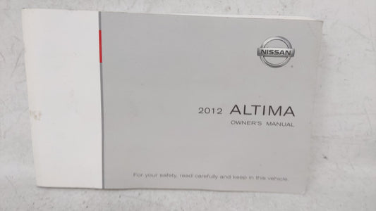 2012 Nissan Altima Owners Manual Book Guide OEM Used Auto Parts - Oemusedautoparts1.com