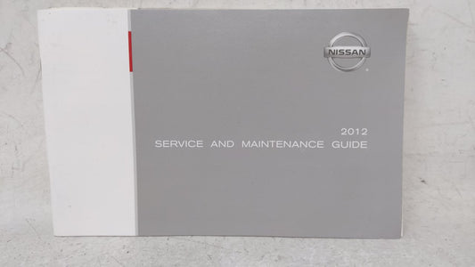 2012 Nissan Altima Owners Manual Book Guide OEM Used Auto Parts