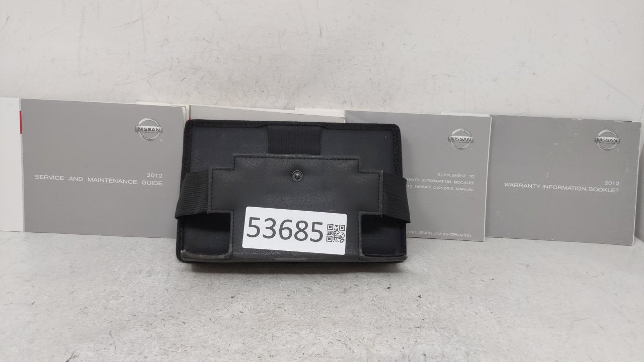 2012 Nissan Altima Owners Manual Book Guide OEM Used Auto Parts - Oemusedautoparts1.com