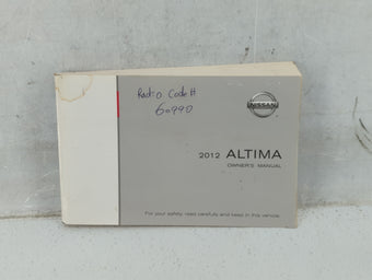 compare product 2012 Nissan Altima Owners Manual Book Guide P/N:OM2E 0L32U2 OEM Used Auto Parts