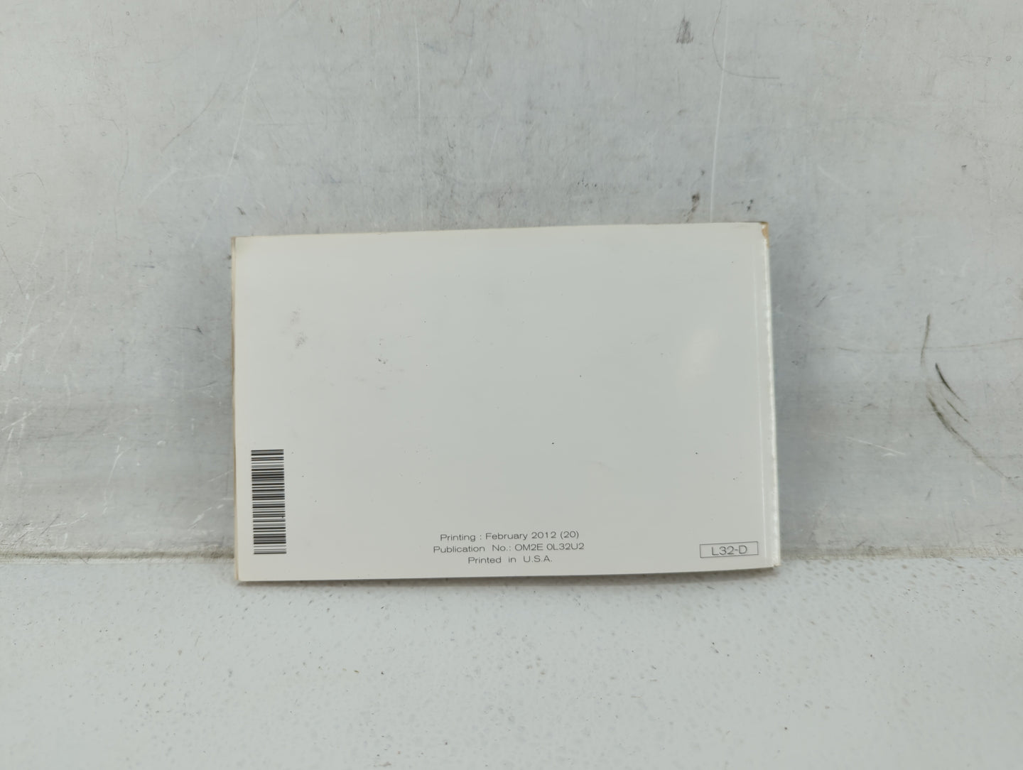 2012 Nissan Altima Owners Manual Book Guide P/N:OM2E 0L32U2 OEM Used Auto Parts - Oemusedautoparts1.com