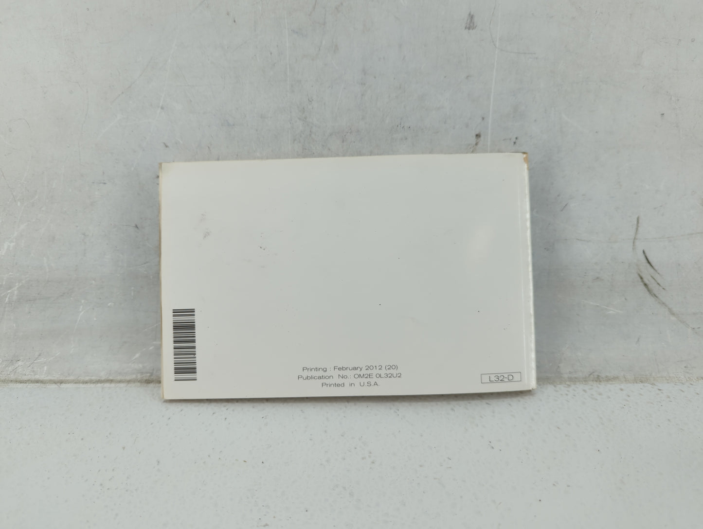 2012 Nissan Altima Owners Manual Book Guide P/N:OM2E 0L32U2 OEM Used Auto Parts - Oemusedautoparts1.com