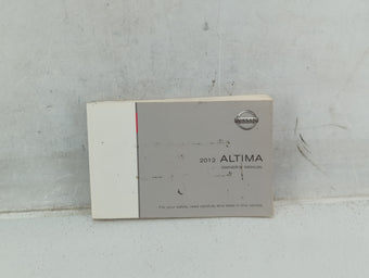 compare product 2012 Nissan Altima Owners Manual Book Guide P/N:OM2E 0L32U0 OEM Used Auto Parts