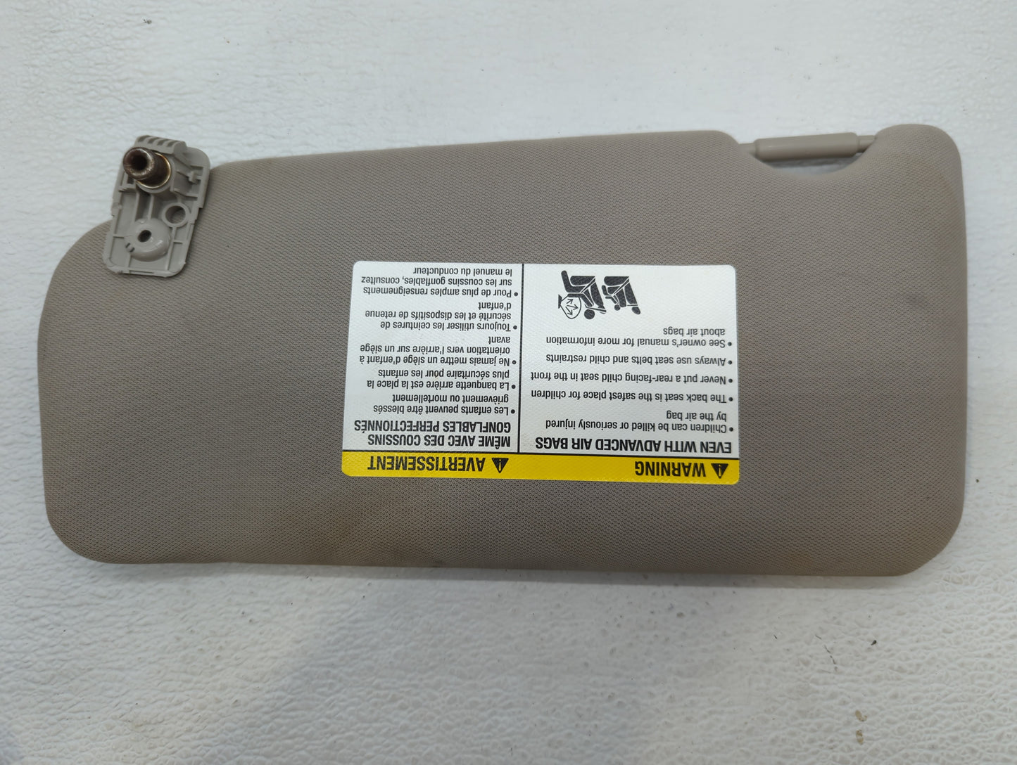 2010-2012 Nissan Altima Sun Visor Shade Replacement Passenger Right Mirror Fits Fits 2010 2011 2012 OEM Used Auto Parts - Oe