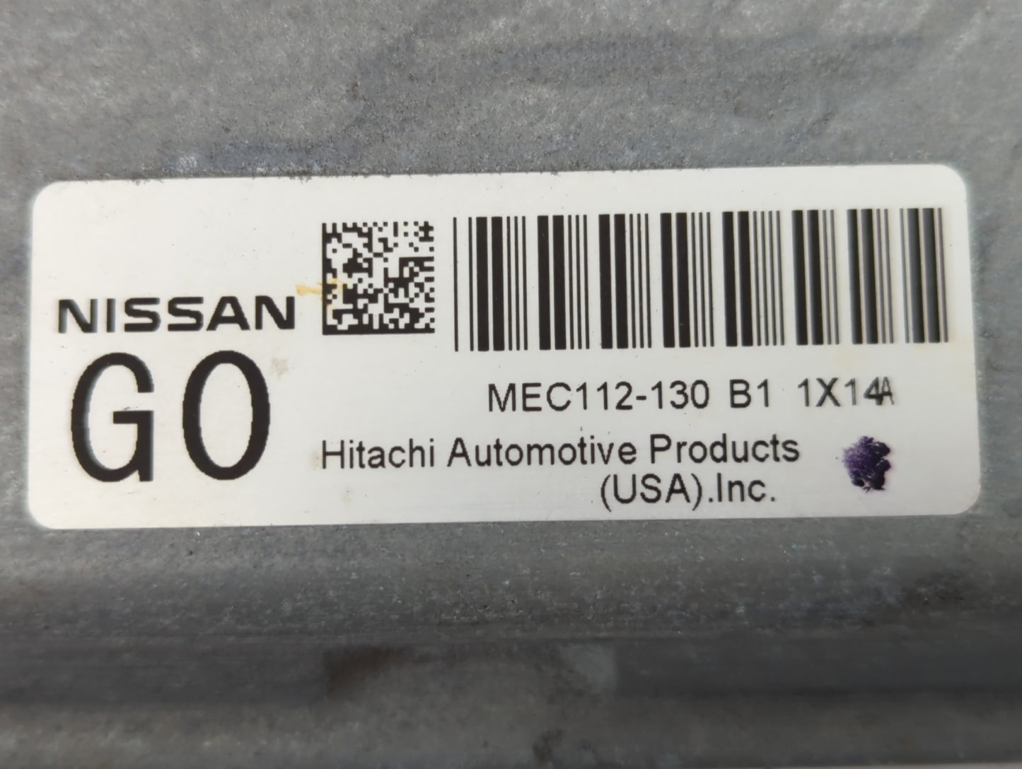 2011-2013 Nissan Altima PCM Engine Control Computer ECU ECM PCU OEM P/N:MEC112-130 B1 1X14A Fits Fits 2011 2012 2013 OEM Use
