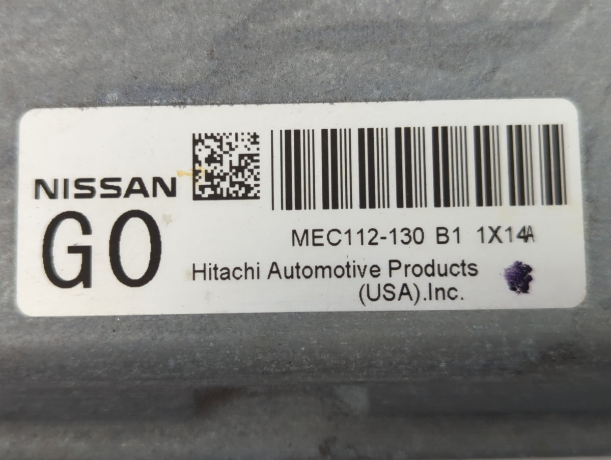 2011-2013 Nissan Altima PCM Engine Control Computer ECU ECM PCU OEM P/N:MEC112-130 B1 1X14A Fits 2011 2012 2013 OEM Used Aut