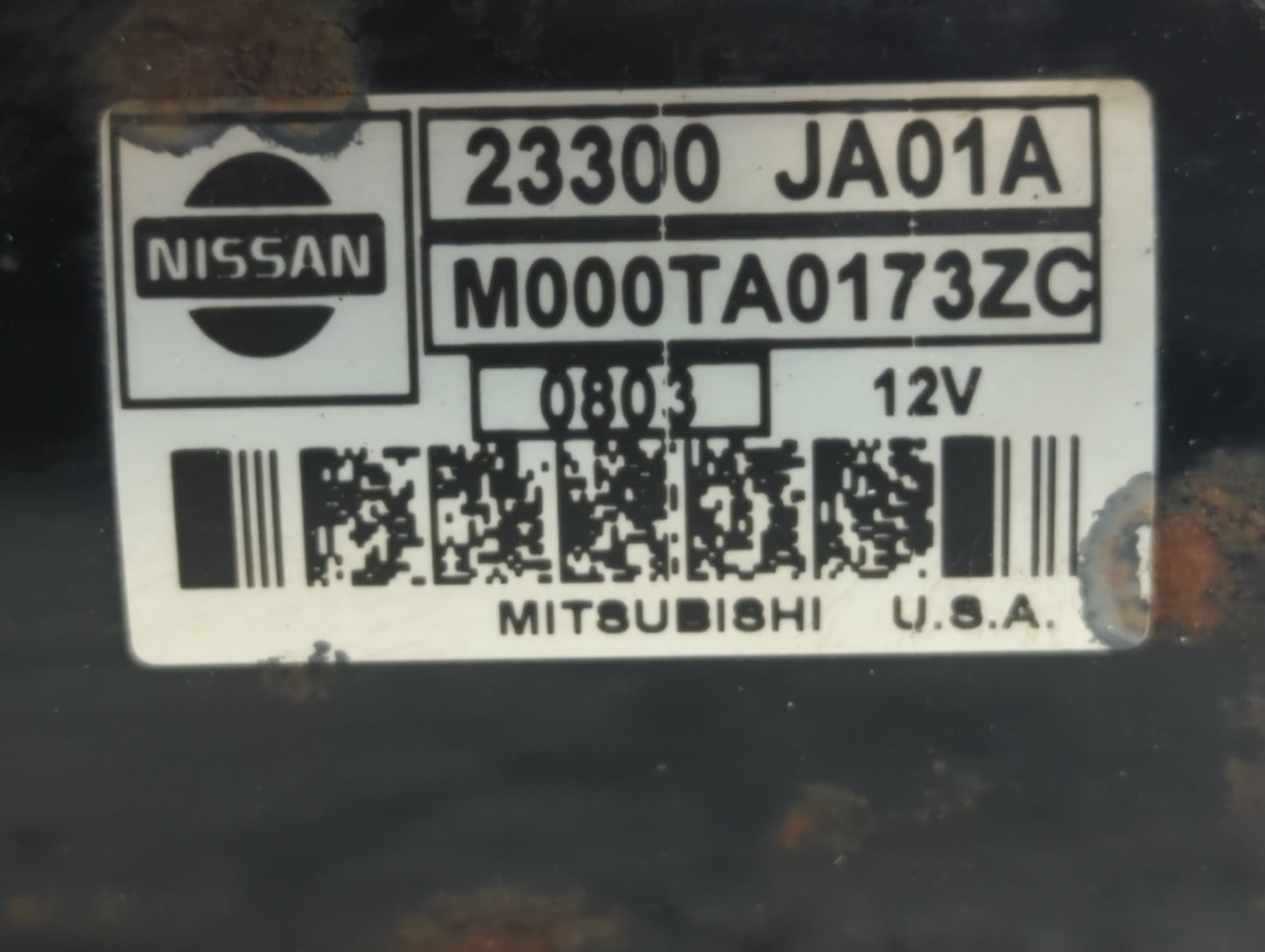 2007-2013 Nissan Altima Car Starter Motor Solenoid OEM P/N:23300 JA01A Fits Fits 2007 2008 2009 2010 2011 2012 2013 OEM Used