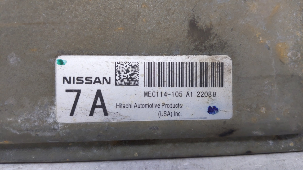 2011-2013 Nissan Altima PCM Engine Control Computer ECU ECM PCU OEM P/N:MEC114-105 A1 MEC114-100 MEC112-130 Fits OEM Used Au