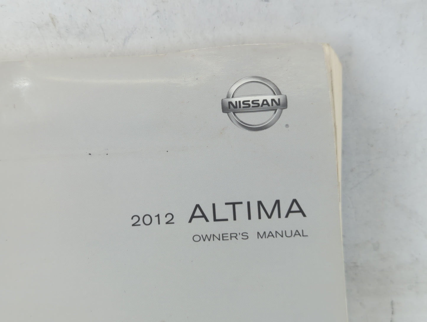 2012 Nissan Altima Owners Manual Book Guide OEM Used Auto Parts - Oemusedautoparts1.com