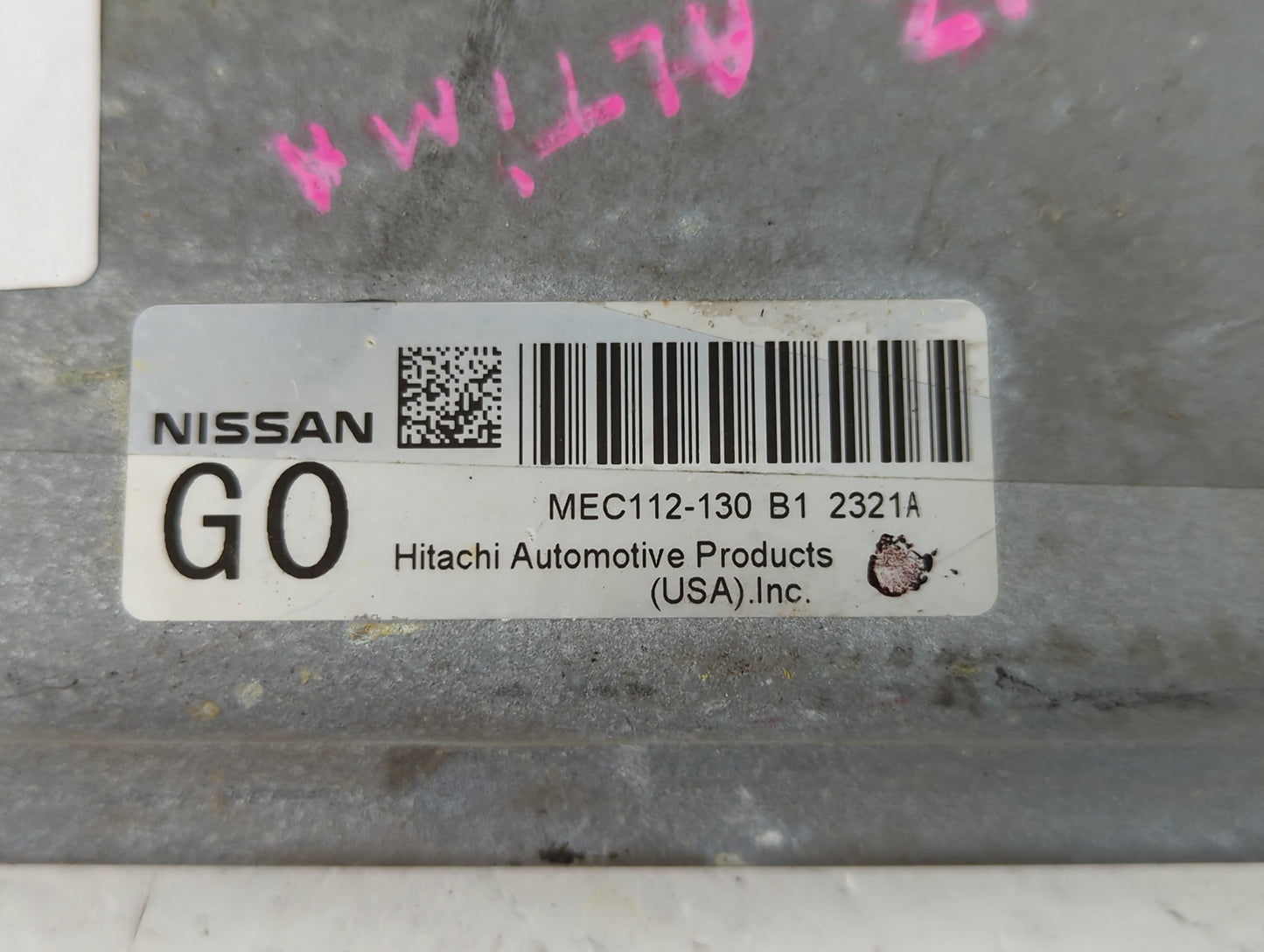 2011-2013 Nissan Altima PCM Engine Control Computer ECU ECM PCU OEM P/N:MEC112-130 B1 MEC112-130 B1 1X14A Fits Fits 2011 201