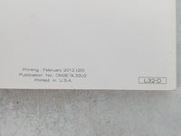 2012 Nissan Altima Owners Manual Book Guide P/N:OM2E 0L32U2 OEM Used Auto Parts - Oemusedautoparts1.com