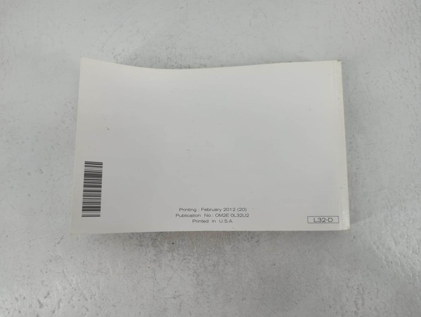 2012 Nissan Altima Owners Manual Book Guide P/N:OM2E 0L32U2 OEM Used Auto Parts - Oemusedautoparts1.com