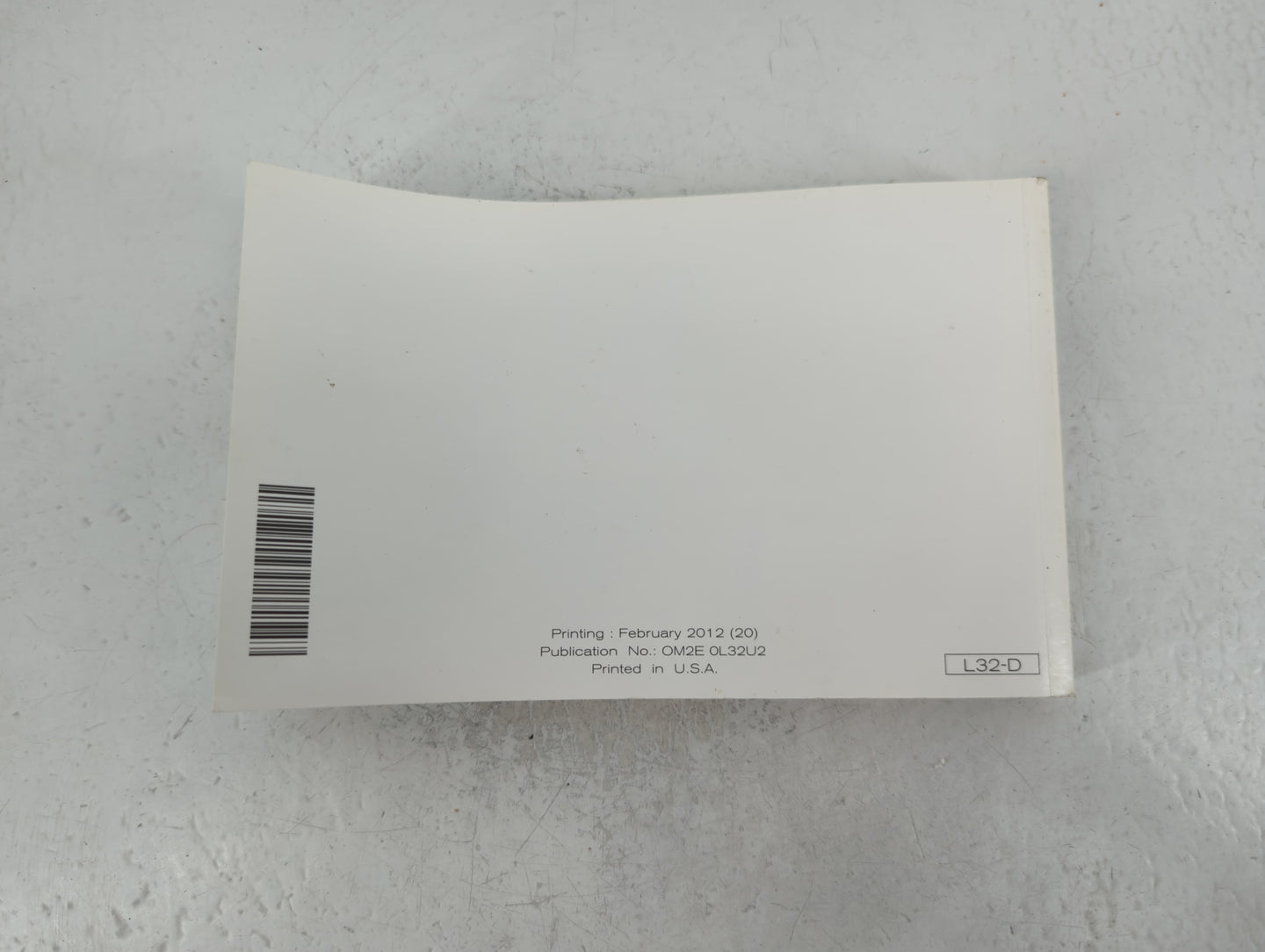 2012 Nissan Altima Owners Manual Book Guide P/N:OM2E 0L32U2 OEM Used Auto Parts - Oemusedautoparts1.com