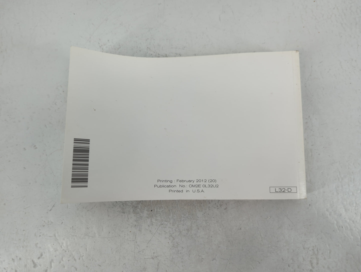 2012 Nissan Altima Owners Manual Book Guide P/N:OM2E 0L32U2 OEM Used Auto Parts - Oemusedautoparts1.com