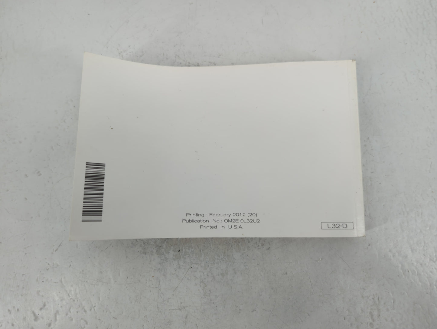 2012 Nissan Altima Owners Manual Book Guide P/N:OM2E 0L32U2 OEM Used Auto Parts - Oemusedautoparts1.com