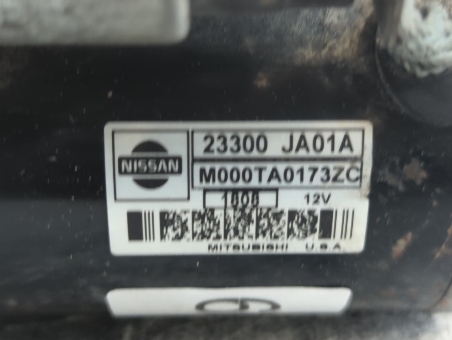 2007-2013 Nissan Altima Car Starter Motor Solenoid OEM P/N:23300 JA01A Fits Fits 2007 2008 2009 2010 2011 2012 2013 OEM Used