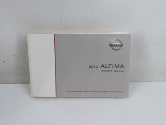 compare product 2012 Nissan Altima Owners Manual Book Guide P/N:OM2E-OL32U0 OEM Used Auto Parts