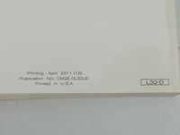 2012 Nissan Altima Owners Manual Book Guide P/N:OM2E-OL32U0 OEM Used Auto Parts - Oemusedautoparts1.com