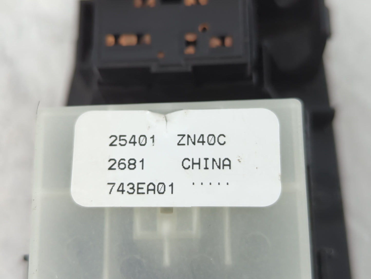2007-2012 Nissan Altima Master Power Window Switch Replacement Driver Side Left P/N:25401 ZN40C Fits OEM Used Auto Parts - O
