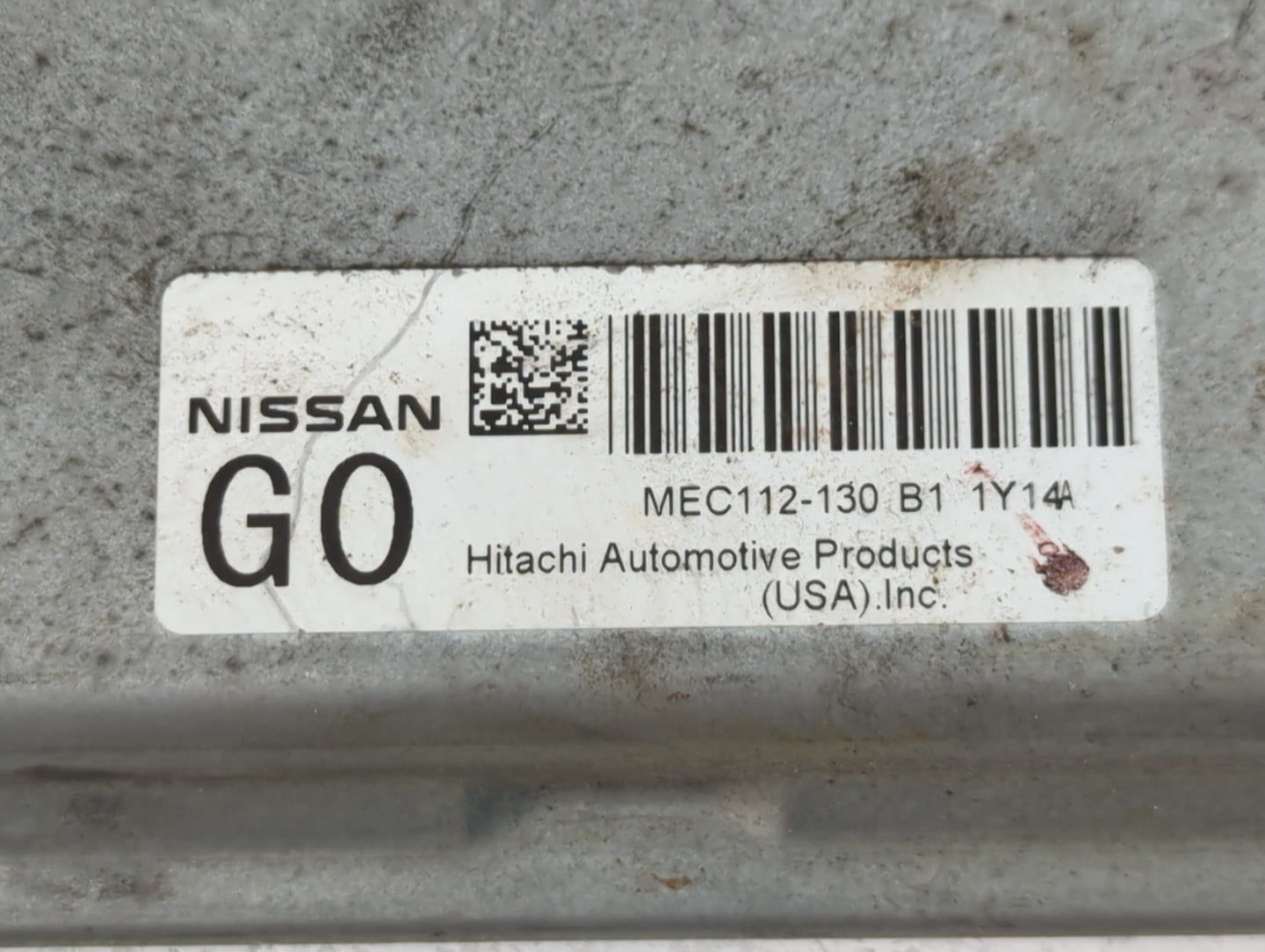2011-2013 Nissan Altima PCM Engine Control Computer ECU ECM PCU OEM P/N:MEC112-130 B1 1Y14 Fits Fits 2011 2012 2013 OEM Used