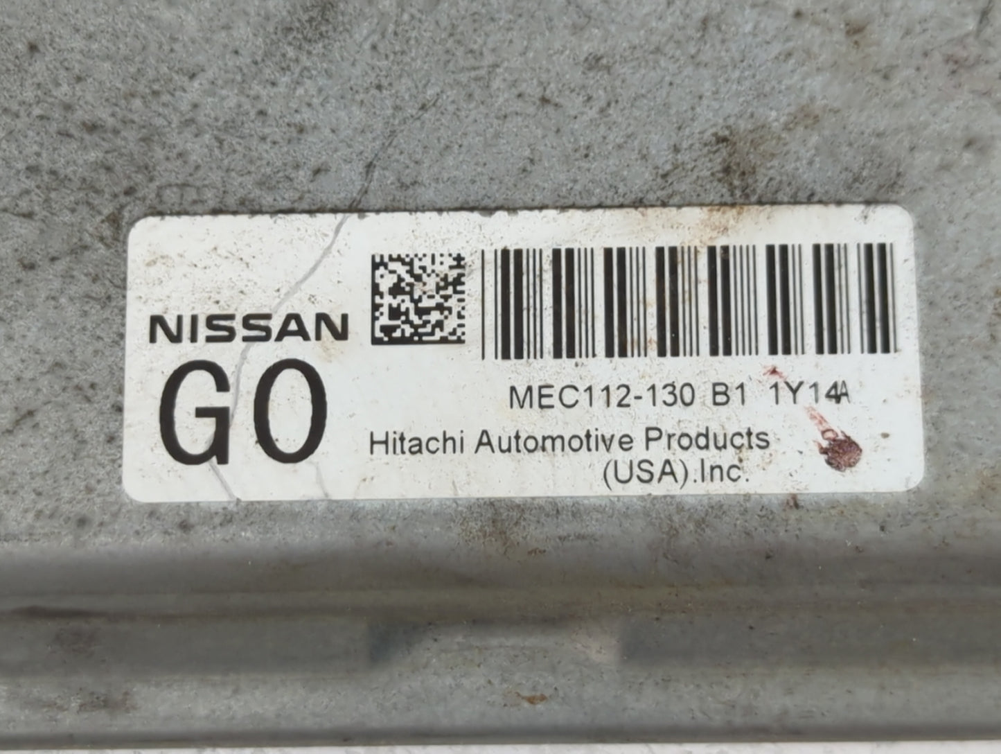 2011-2013 Nissan Altima PCM Engine Control Computer ECU ECM PCU OEM P/N:MEC112-130 B1 1Y14 Fits Fits 2011 2012 2013 OEM Used